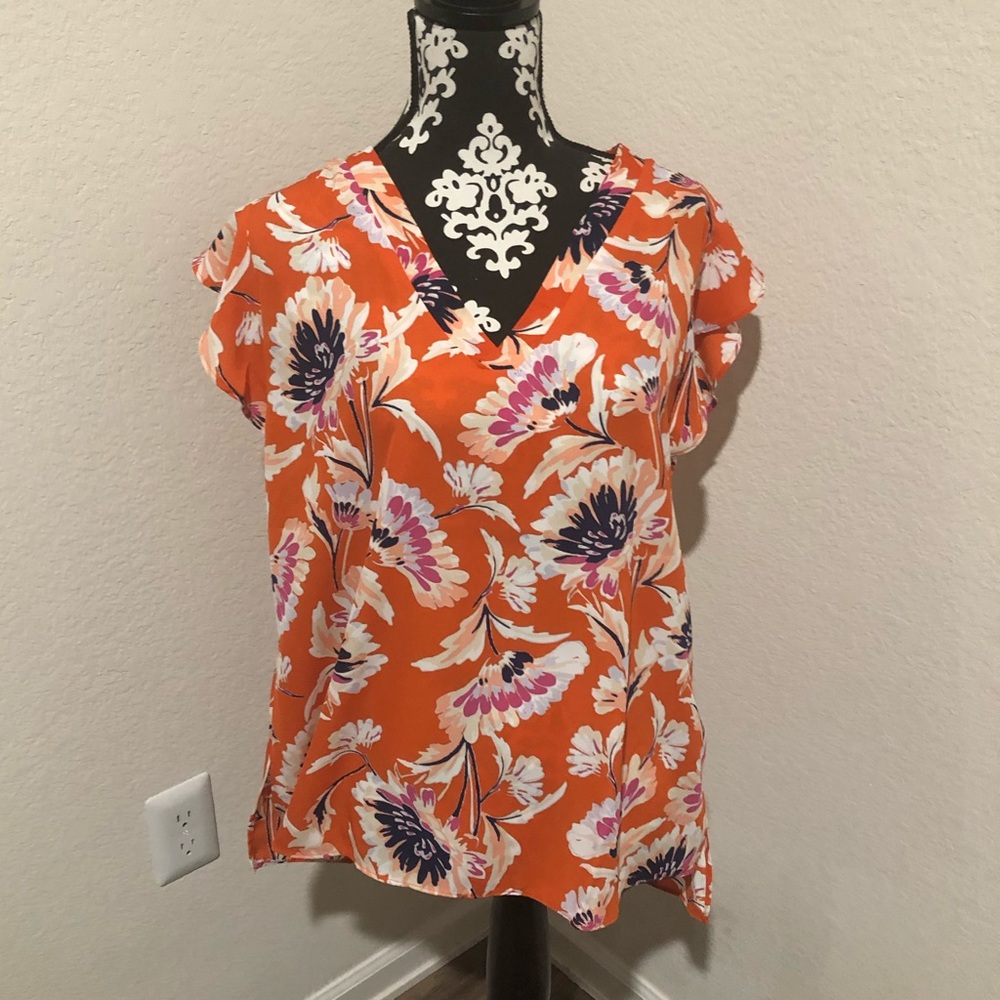 Rachel Roy Label Floral Blouse NWT